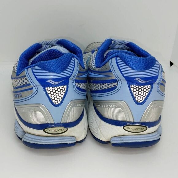 Saucony Omni 11 Women's Pre-owned Gray/Blue Running Sneakers - sz. 8 1/2 - Picture 4 of 6